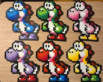 Perler Beads Yoshi Sprites