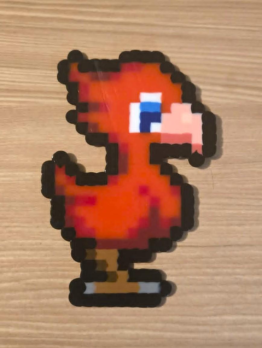 Chocobo Perler Bead Sprite - Etsy