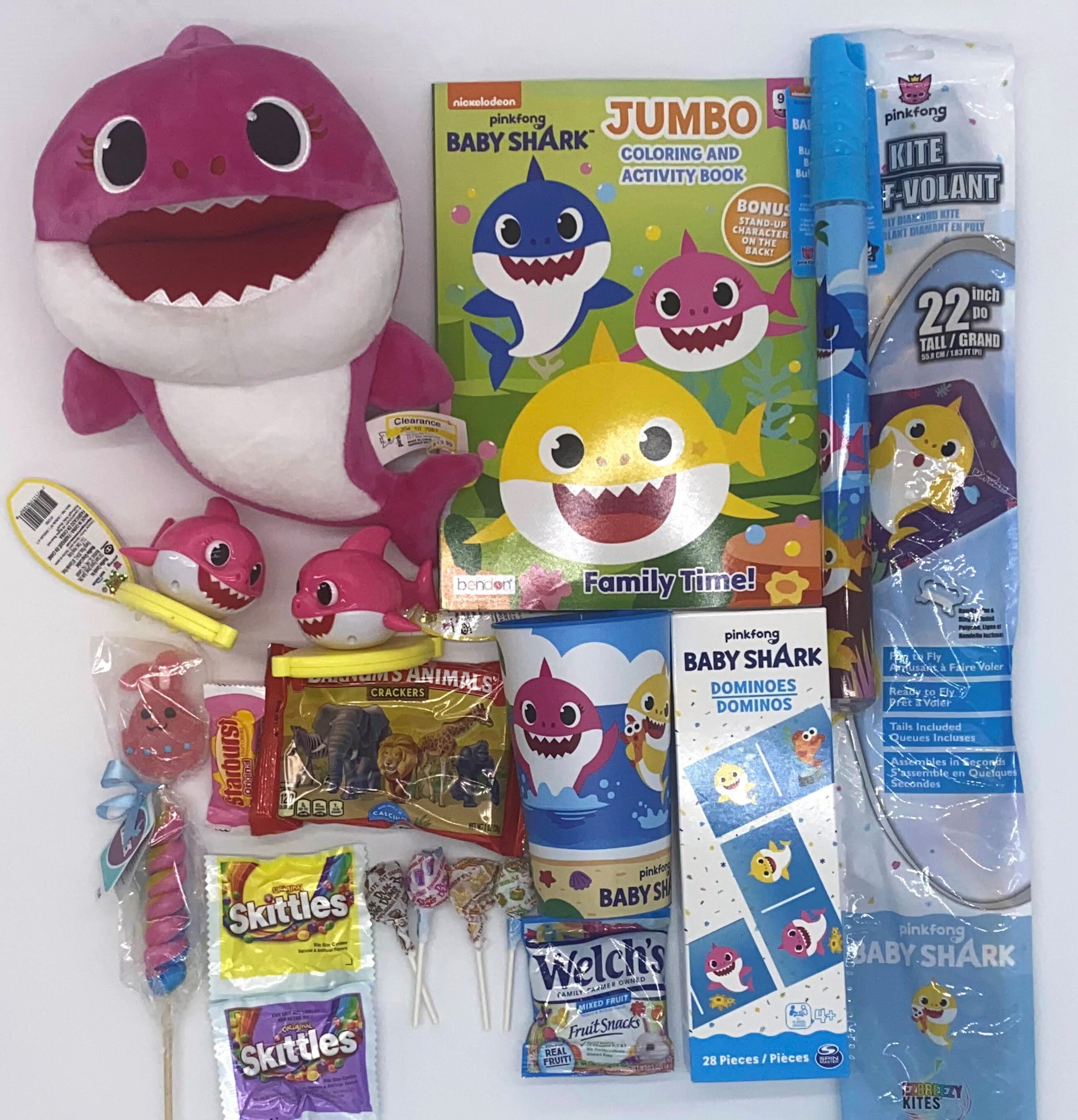 Baby Shark Field Easter Basket Yellow Pink Or Blue Etsy