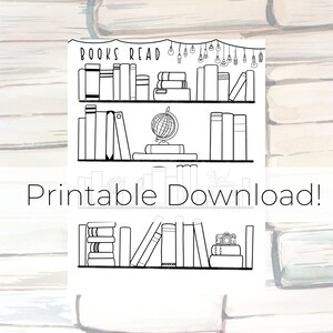 Seguimiento de lectura, Objetivos de lectura, Diario de lectura, Resoluciones de Año Nuevo, Bullet Journal imprimible, Seguimiento de libros, Tamaño A5 y Carta