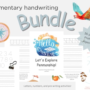 Handwriting Practice Workbook | Kindergarten | Preschool | Penmanship Skills | Alphabet Tracing | Kids | Children | Digital Download | ABC