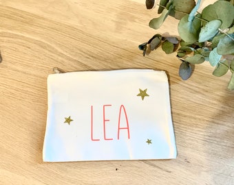 Personalized cotton pouch kit