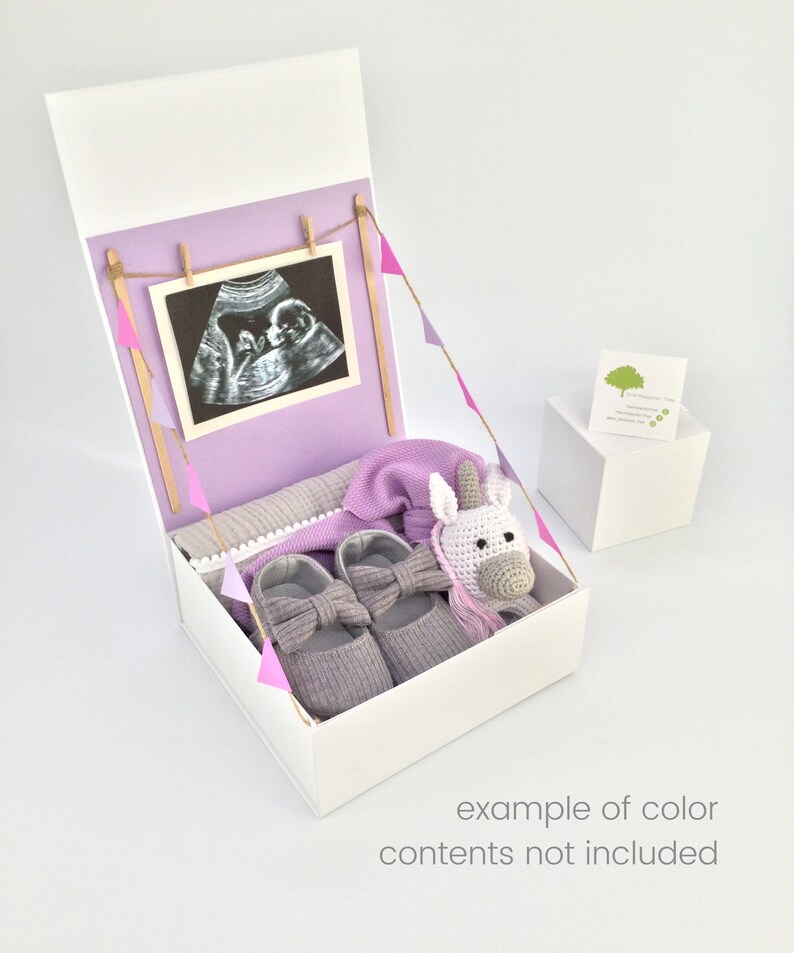 Baby Gift Box Personalized Baby Reveal Pregnancy Etsy