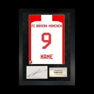 Harry Kane | Hand-Signed Shirt Back Poster Frame W/ COA