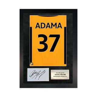 HWC Trading – Autografo Stampato Adama Traore – Formato A4 Con Cornice Nera, Per Collezionisti