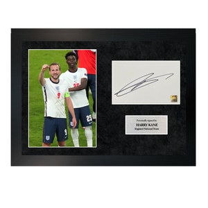 Harry Kane | A4 Hand-Signed Photo Frame W/ COA