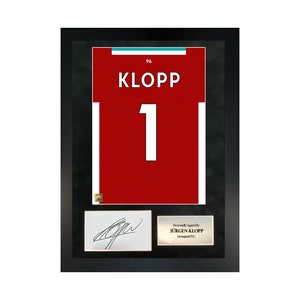 Jurgen Klopp | Hand-Signed Shirt Back Poster Frame W/ COA