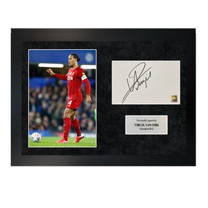Virgil van Dijk | A4 Hand-Signed Photo Frame W/ COA