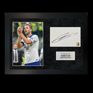 Harry Kane | A4 Hand-Signed Photo Frame W/ COA