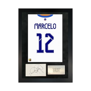 Marcelo | Hand-Signed Shirt Back Poster Frame W/ COA