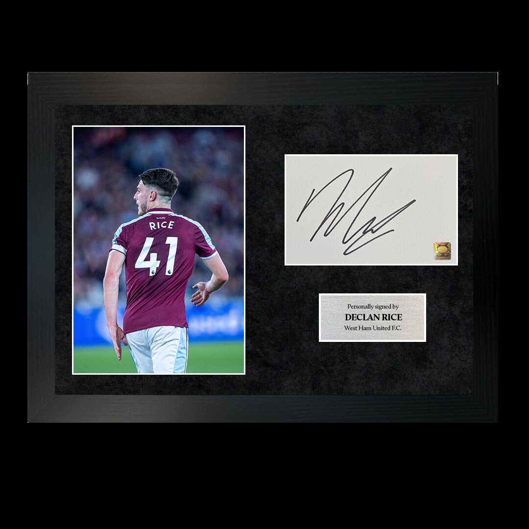 Declan Rice | A4 Hand-signed Photo Frame W/ COA - Etsy
