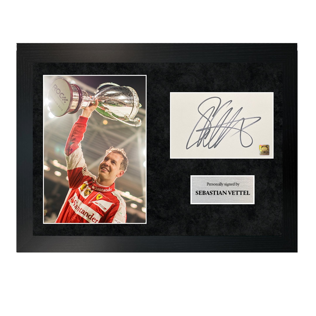 Sebastian Vettel | A4 Hand-Signed Photo Frame W/ COA