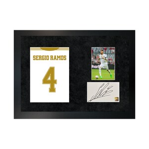 Sergio Ramos | A3 Hand-Signed Photo & Poster Frame W/ COA