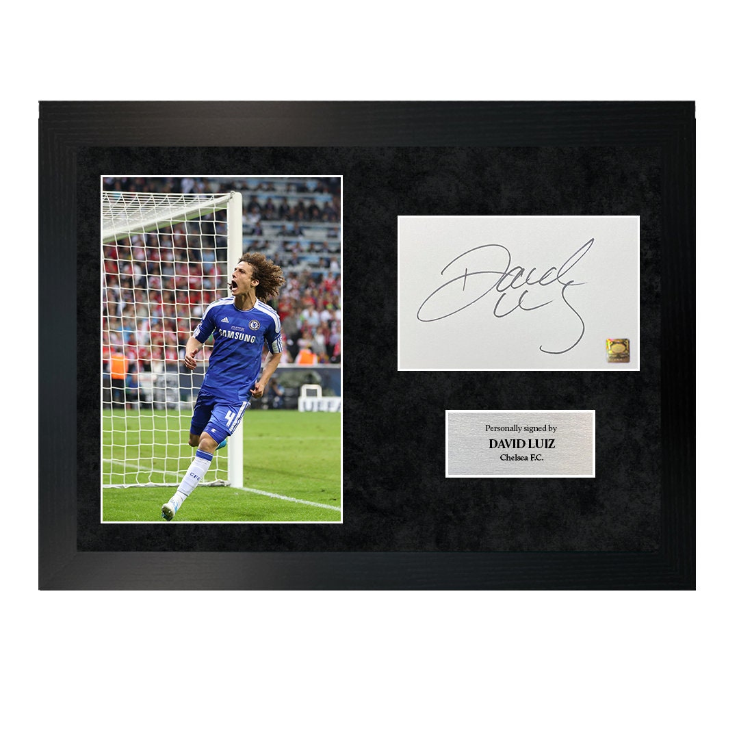 David Luiz | A4 Hand-Signed Photo Frame W/ COA