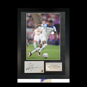 Marcus Rashford | A3 Hand-Signed Photo Frame W/ COA