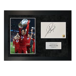 Virgil van Dijk | A4 Hand-Signed Photo Frame W/ COA
