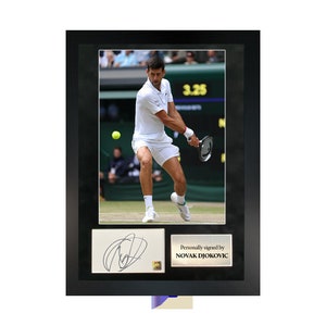 Novak Djokovic | A3 Hand-Signed Photo Frame W/ COA
