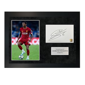 Georginio Wijnaldum | A4 Hand-Signed Photo Frame W/ COA