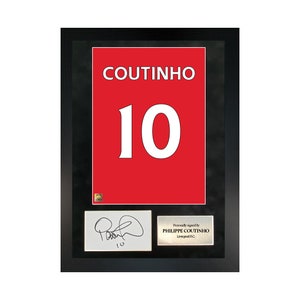 Philippe Coutinho | Hand-Signed Shirt Back Poster Frame W/ COA