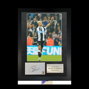 Bruno Guimaraes | A3 handgesigneerde fotolijst met COA