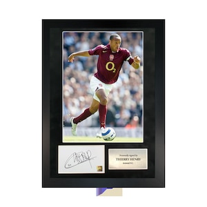 Thierry Henry | A3 Hand-Signed Photo Frame W/ COA