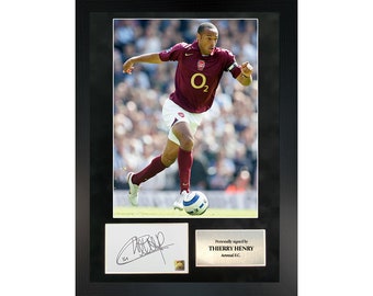 Thierry Henry | A3 Hand-Signed Photo Frame W/ COA