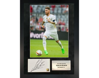 Sergio Ramos | A3 Hand-Signed Photo Frame W/ COA