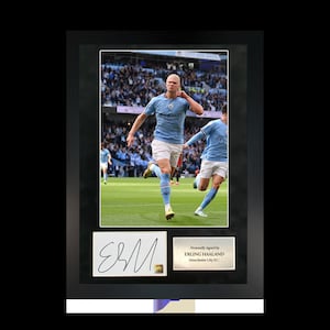 Erling Haaland | A3 Hand-Signed Photo Frame W/ COA