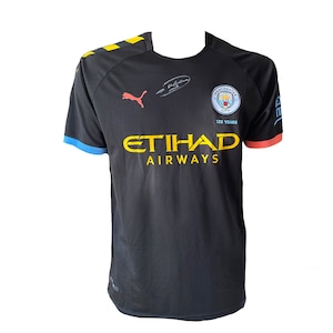 Raheem Sterling | Ingelijst/niet-ingelijst handgesigneerd uitshirt