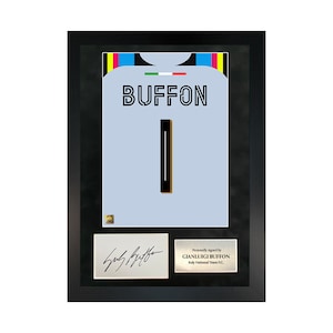 Gianluigi Buffon | Hand-Signed Shirt Back Poster Frame W/ COA