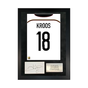 Toni Kroos | Hand-Signed Shirt Back Poster Frame W/ COA