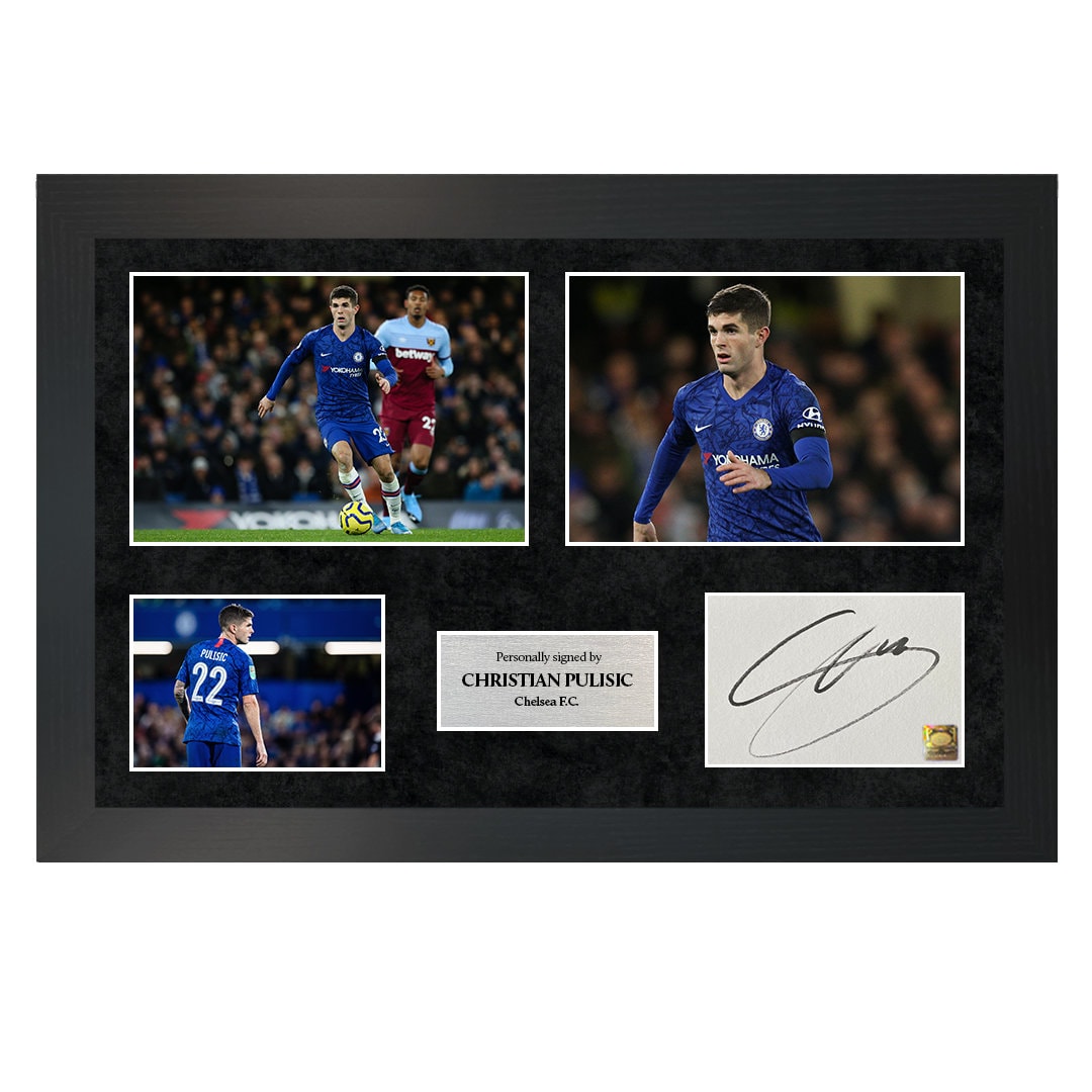 Christian Pulisic | A3/A4 Hand-Signed Triple Photo Frame W/ COA