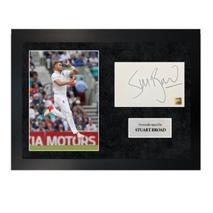 Stuart Broad | A4 Hand-Signed Photo Frame W/ COA