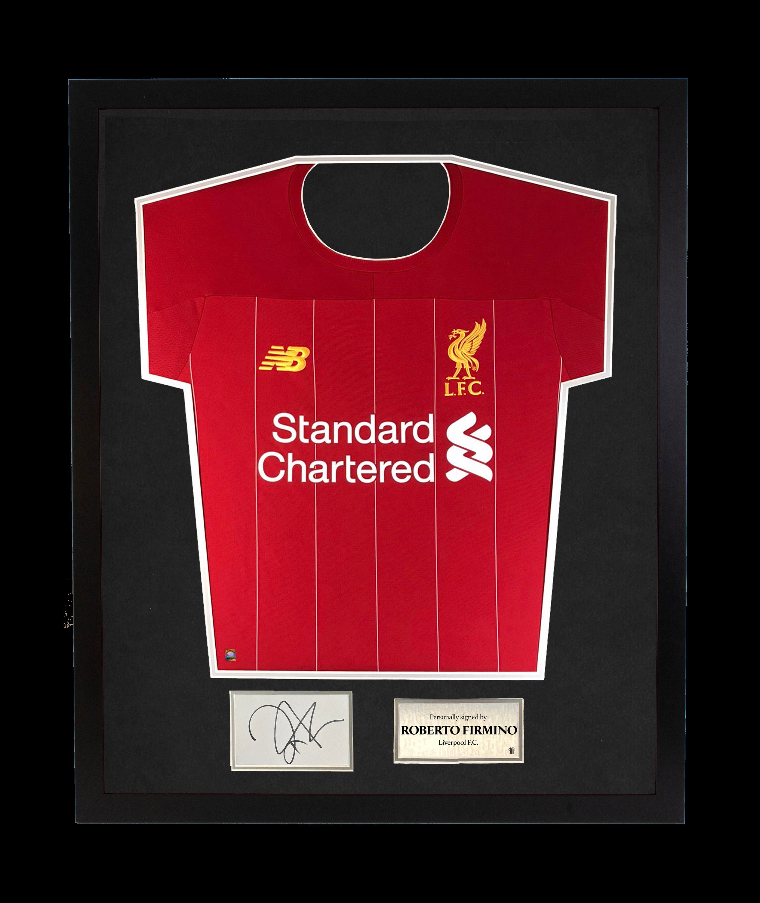 Roberto Firmino 19 20 Framed Home Shirt Signature Card Etsy UK