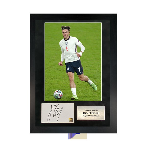 Jack Grealish | A3 Hand-Signed Photo Frame W/ COA