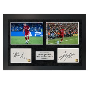 Andrew Robertson & Trent Alexander-Arnold | A3 Double Hand-Signed Photo Frame W/ COA