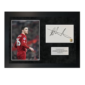 Andrew Robertson | A4 Hand-Signed Photo Frame W/ COA