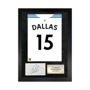 Stuart Dallas | Hand-Signed Shirt Back Poster Frame W/ COA
