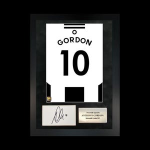 Anthony Gordon | 24/25 Hand-Signed Shirt Back Poster Frame W/ COA