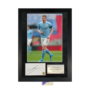 Kevin de Bruyne | A3 handsignierter Bilderrahmen mit COA