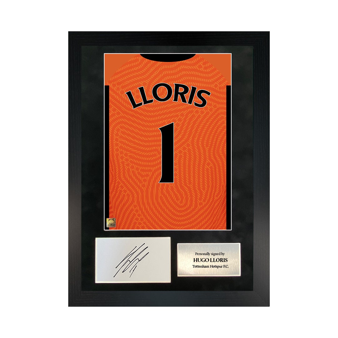 Framed HUGO LLORIS of Tottenham Signed Shirt Autographed Jersey