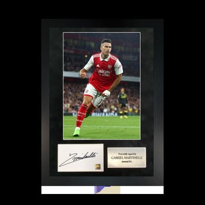 Gabriel Martinelli | A3 Hand-Signed Photo Frame W/ COA