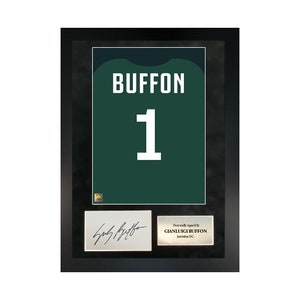 Gianluigi Buffon | Hand-Signed Shirt Back Poster Frame W/ COA