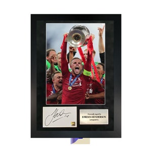 Jordan Henderson | A3 Hand-Signed Photo Frame W/ COA