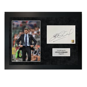 Steven Gerrard | A4 Hand-Signed Photo Frame W/ COA