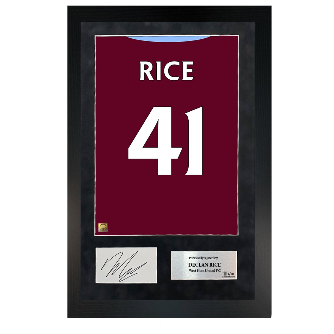 Declan Rice | Hand-signed Shirt Back Poster Frame W/ COA - Etsy