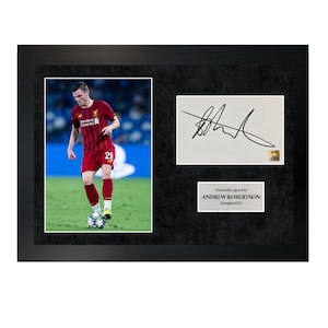 Andrew Robertson | A4 Hand-Signed Photo Frame W/ COA