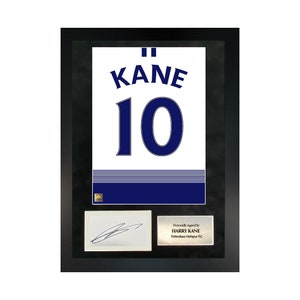 Harry Kane | Hand-Signed Shirt Back Poster Frame W/ COA