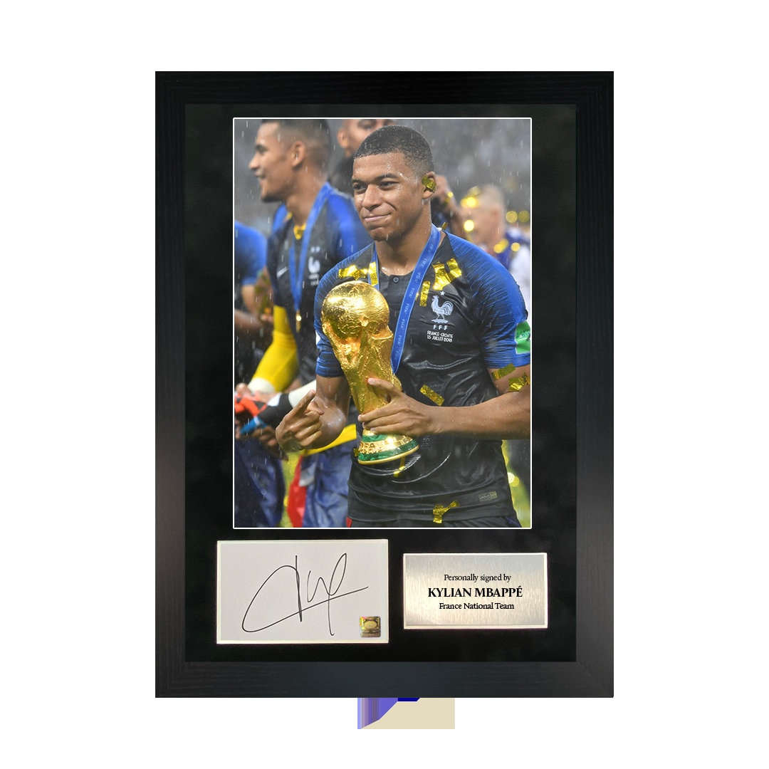 Kylian Mbappe Back Signed France 2022 Home Shirt In Classic Frame - Foto 2