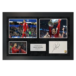 Virgil van Dijk | A3/A4 Hand-Signed Triple Photo Frame W/ COA